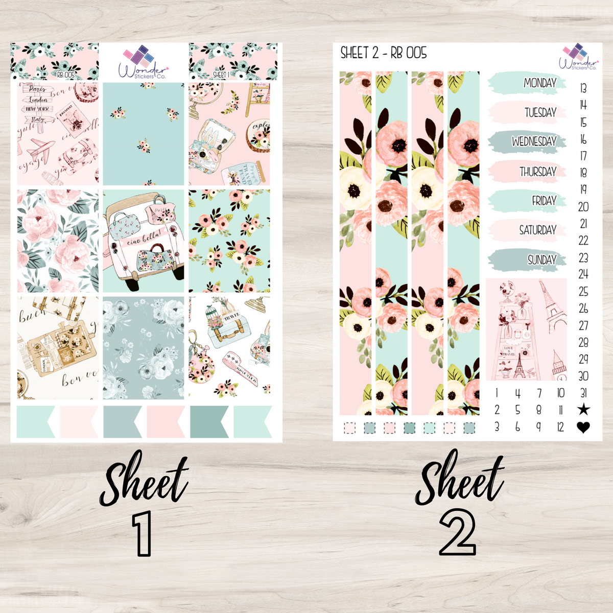 Vertical RB 005 Sticker Kit – Wonder Stickers Co.