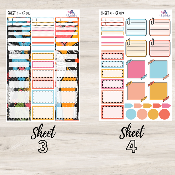 Vertical Color Stickers Vertical CF 019 Sticker Kit – Wonder Stickers Co.