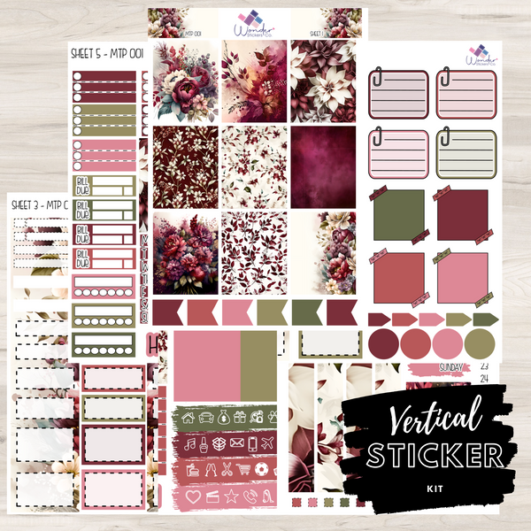 Vertical Color Stickers Vertical MTP 001 Sticker Kit – Wonder Stickers Co.