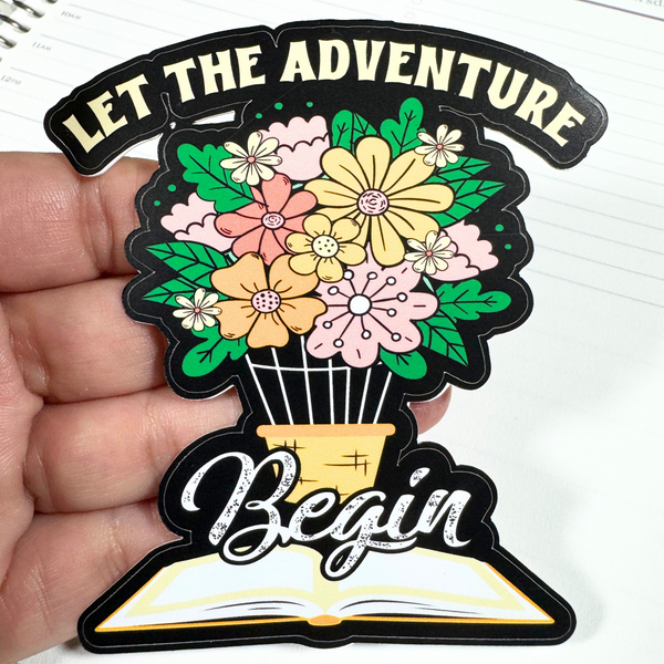 Let the Adventure Begin Die Cut Sticker