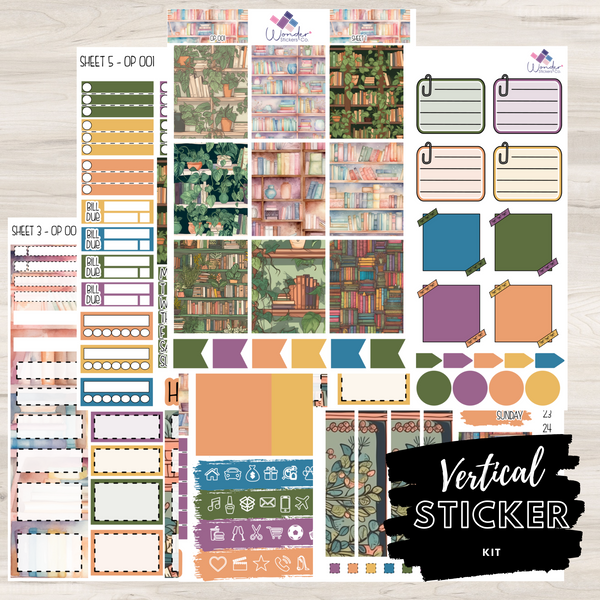 Vertical OP 001 Sticker Kit