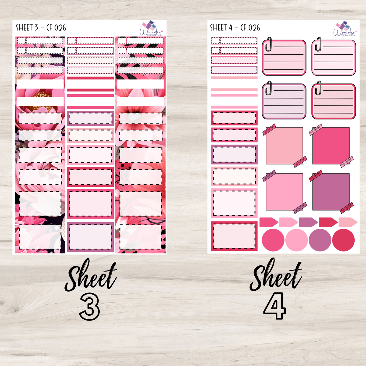 Vertical CF 026 Sticker Kit – Wonder Stickers Co.