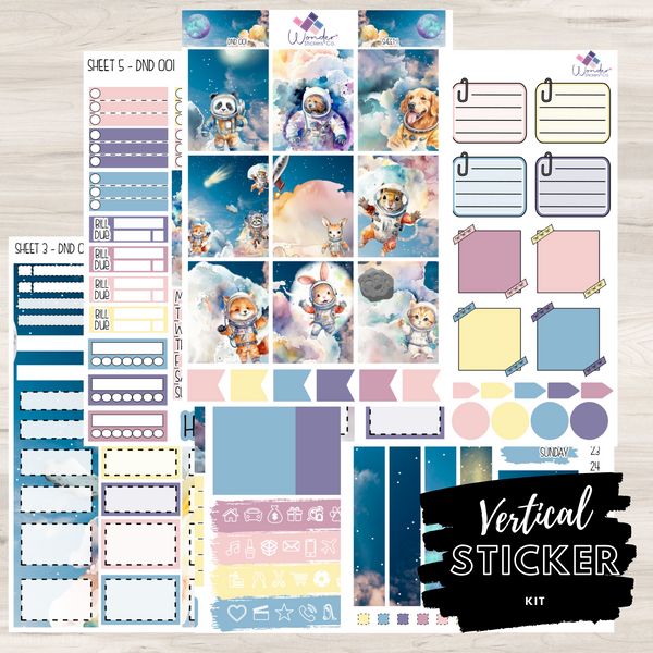 Vertical Color Stickers Vertical DND 001 Sticker Kit – Wonder Stickers Co.