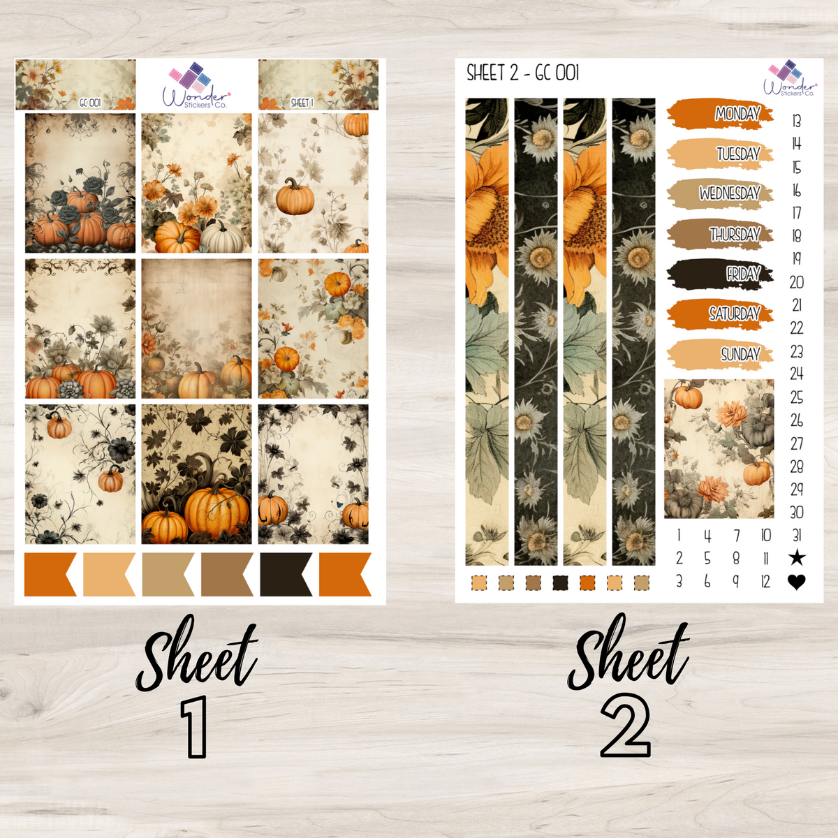 Vertical GC 001 Sticker Kit – Wonder Stickers Co.