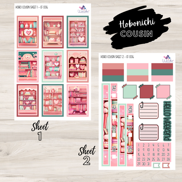 Hobonichi Cousin CF 006 Sticker Kit