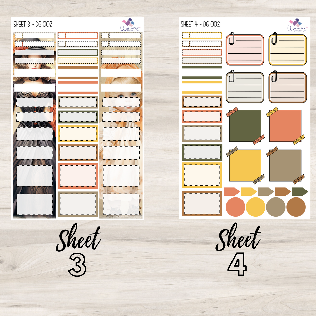 Vertical DG 002 Sticker Kit – Wonder Stickers Co.