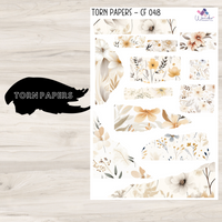 Torn Papers Journaling Stickers - CF 048