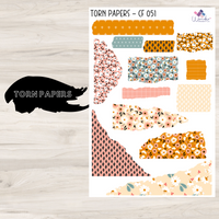 Torn Papers Journaling Stickers - CF 051