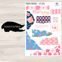 Torn Papers Journaling Stickers - CF 035