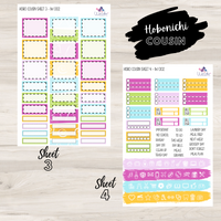 Hobonichi Cousin IW 002 Sticker Kit