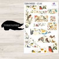 Torn Papers Journaling Stickers - CF 041