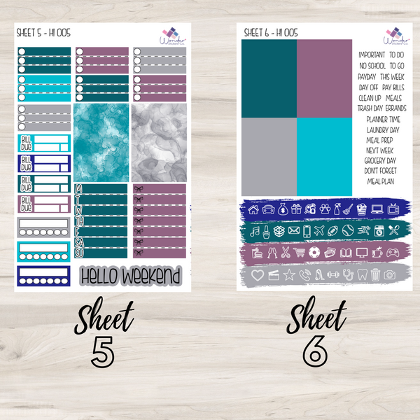 Vertical Color Stickers Vertical HI 005 Sticker Kit – Wonder Stickers Co.