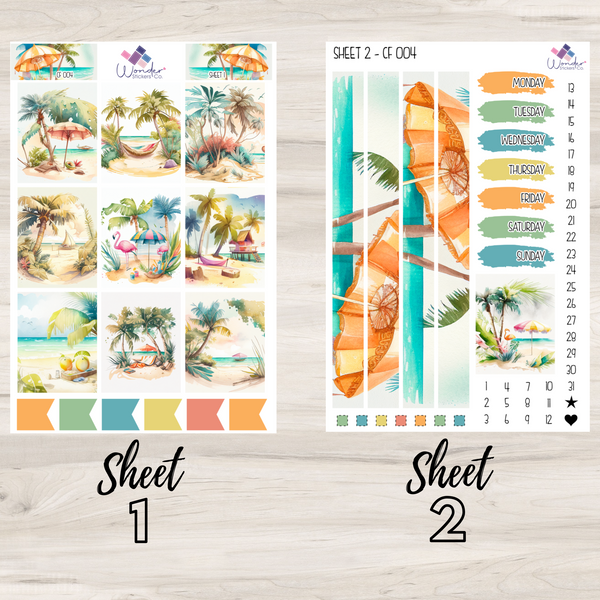 Vertical Color Stickers Vertical CF 004 Sticker Kit – Wonder Stickers Co.