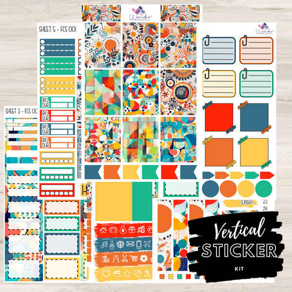 Vertical FCS 001 Sticker Kit