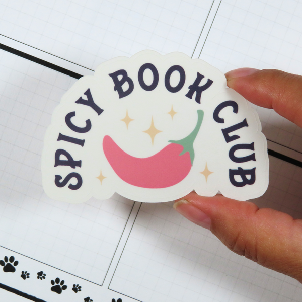 Spicy Book Club Die Cut Sticker