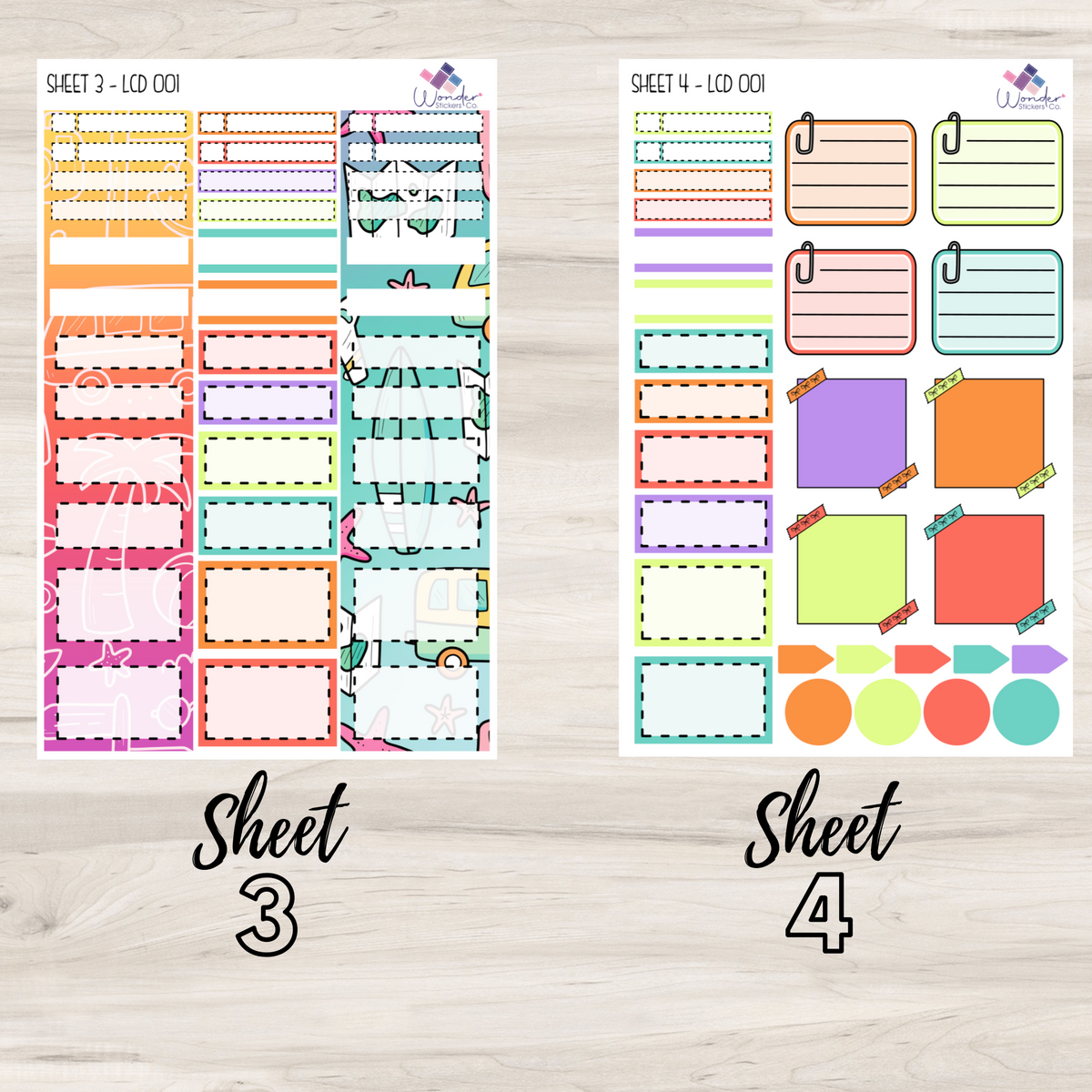 Vertical LCD 001 Sticker Kit – Wonder Stickers Co.