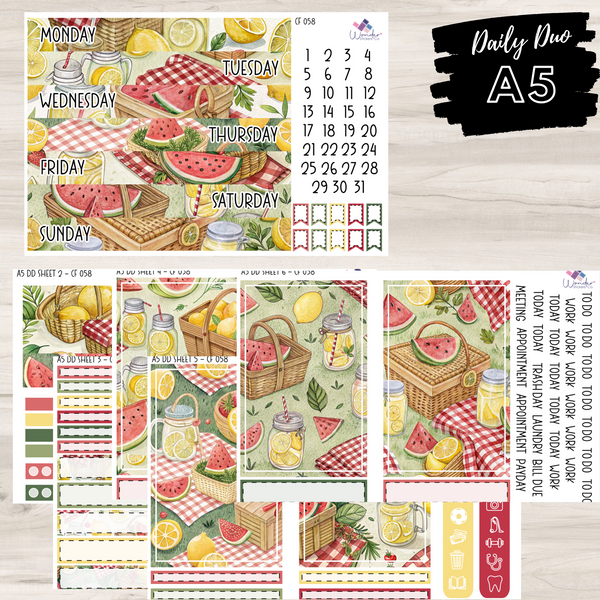A5 Daily Duo Sticker Kit - CF 058