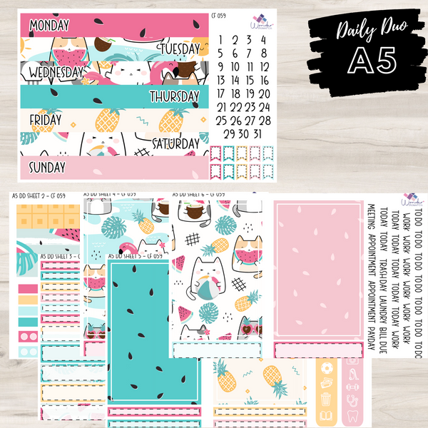 A5 Daily Duo Sticker Kit - CF 059