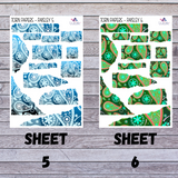 Torn Papers Journaling Stickers - Paisley Collection