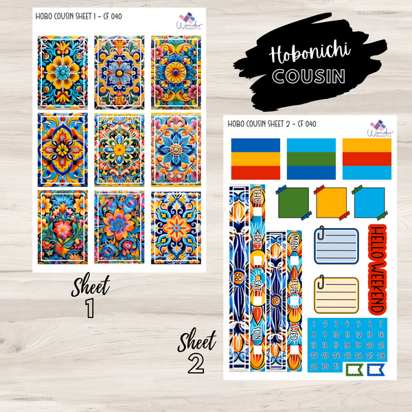 Hobonichi Cousin Sticker Kit - CF 040