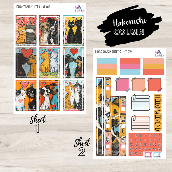 Hobonichi Cousin CF 019 Sticker Kit