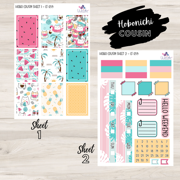 Hobonichi Cousin Sticker Kit - CF 059
