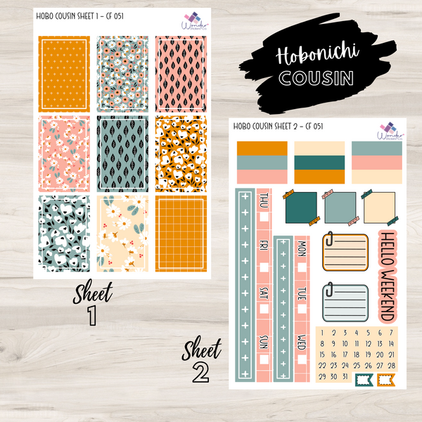 Hobonichi Cousin Sticker Kit - CF 051