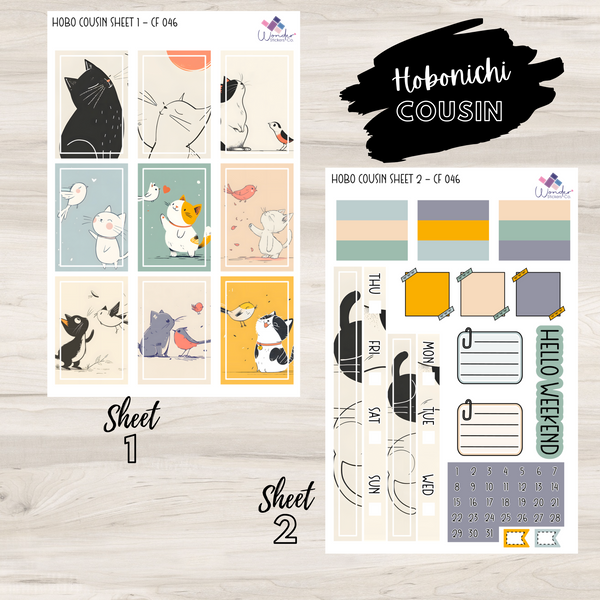 Hobonichi Cousin Sticker Kit - CF 046