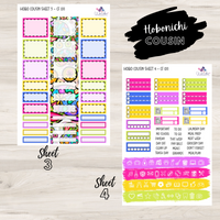 Hobonichi Cousin CF 011 Sticker Kit