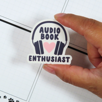 Audio Book Enthusiast Die Cut Sticker