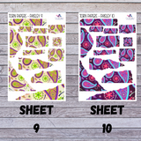 Torn Papers Journaling Stickers - Paisley Collection