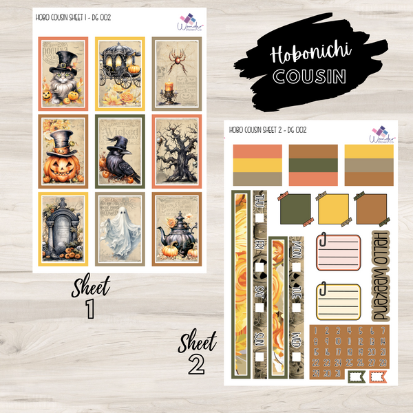 Hobonichi Cousin DG 002 Sticker Kit