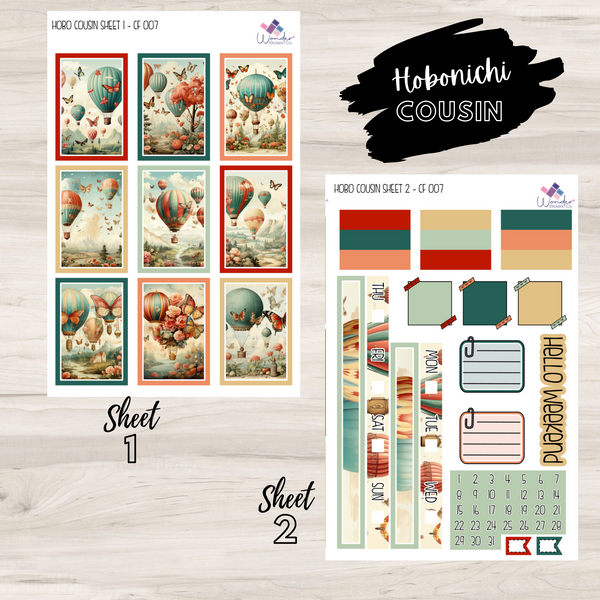 Hobonichi Cousin CF 007 Sticker Kit