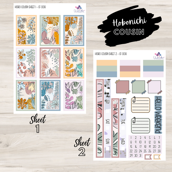 Hobonichi Cousin CF 008 Sticker Kit