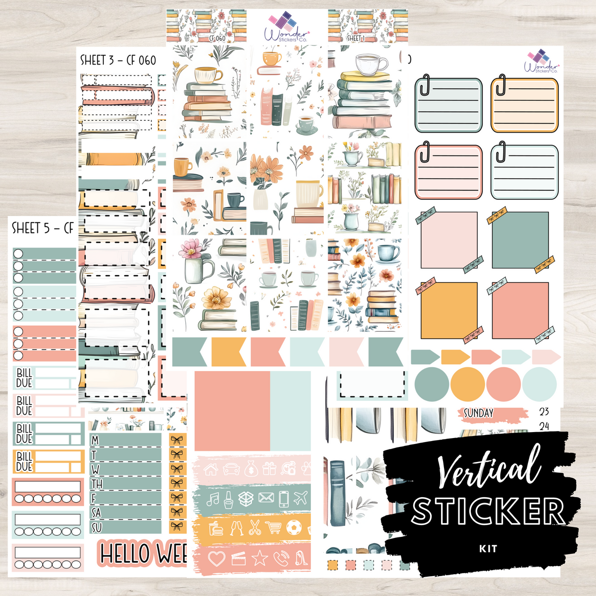Vertical Sticker Kit - CF 060 – Wonder Stickers Co.