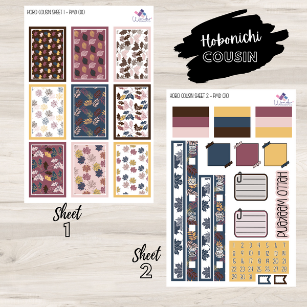 Hobonichi Cousin PMD 010 Sticker Kit