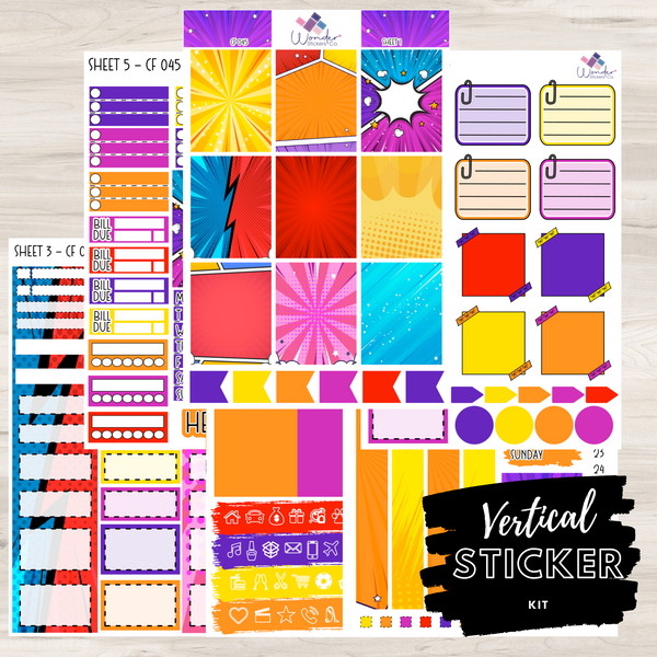 Vertical Sticker Kit - CF 045