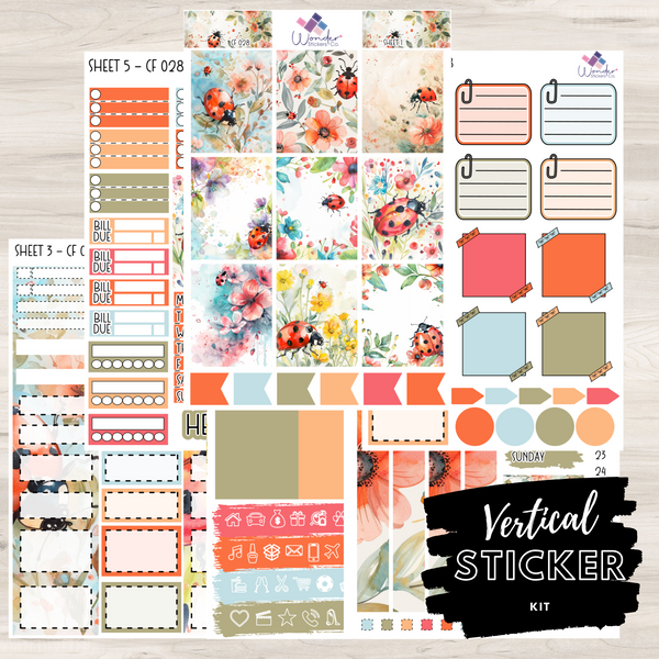 Vertical CF 028 Sticker Kit