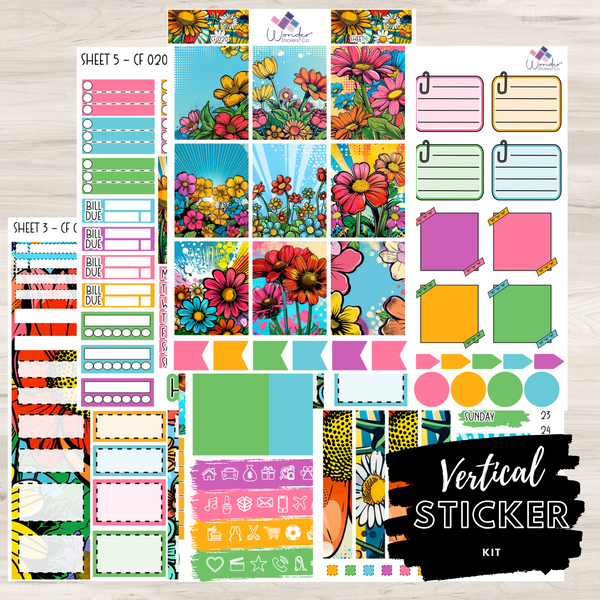 Vertical CF 020 Sticker Kit – Wonder Stickers Co.