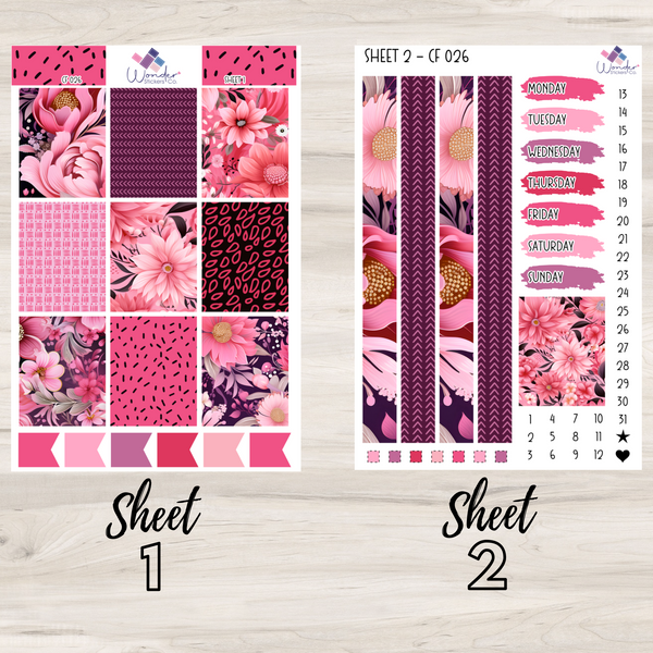 Vertical Color Stickers Vertical CF 026 Sticker Kit – Wonder Stickers Co.