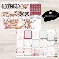 A5 Monthly Sticker Kit - December 2025