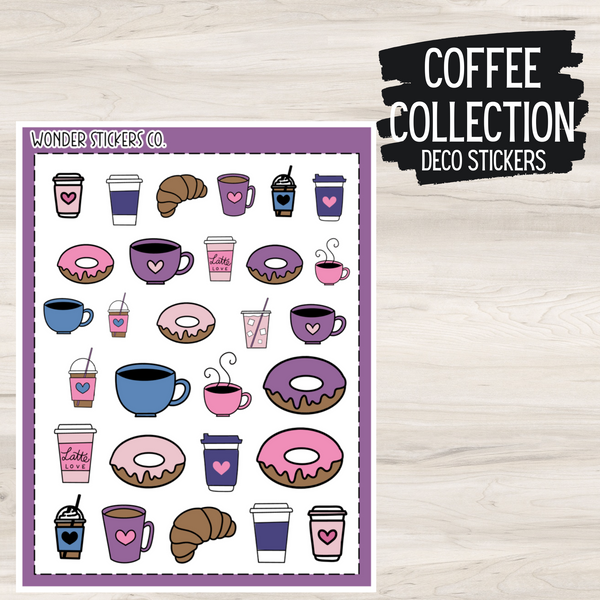 Coffee Collection Sticker Sheet