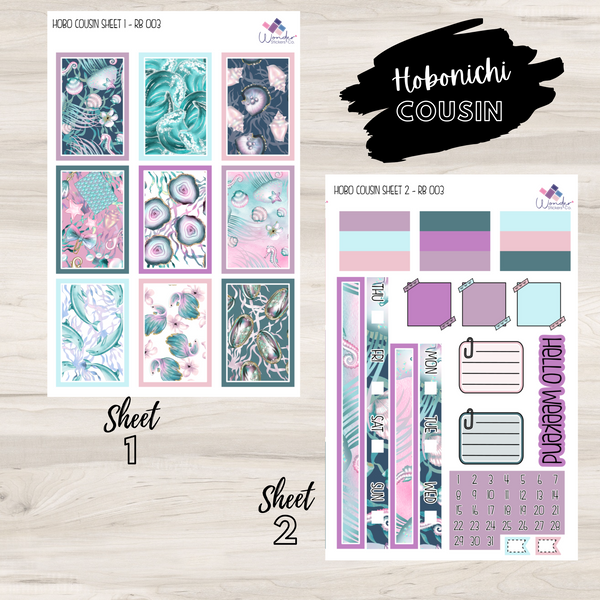 Hobonichi Cousin RB 003 Sticker Kit