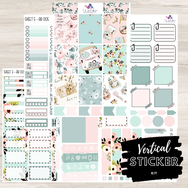 Vertical Color Stickers Vertical RB 005 Sticker Kit – Wonder Stickers Co.