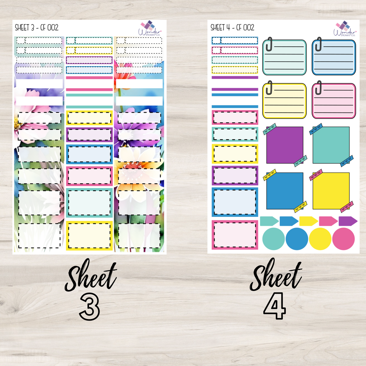 Vertical CF 002 Sticker Kit – Wonder Stickers Co.