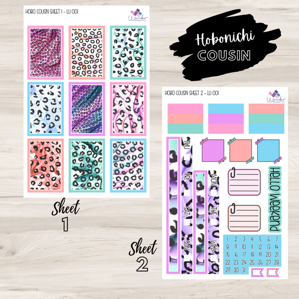 Hobonichi Cousin LU 001 Sticker Kit