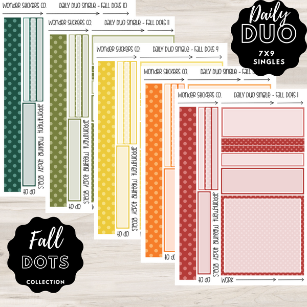 Daily Duo Singles - Fall Dots Collection