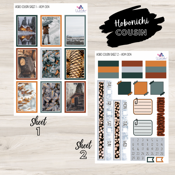 Hobonichi Cousin HOM 004 Sticker Kit