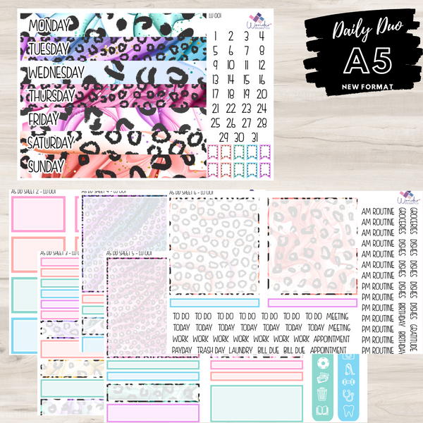 A5 DD LU 001 Sticker Kit