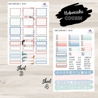 Hobonichi Cousin RB 001 Sticker Kit